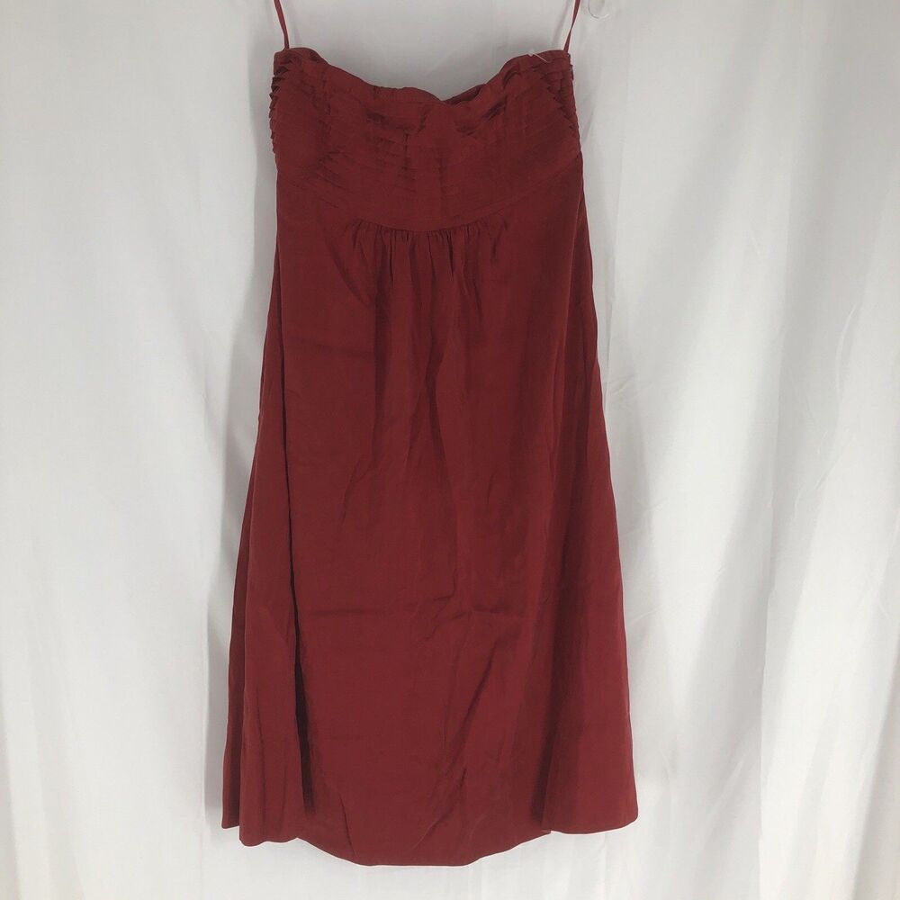 Banana Republic Red Strapless Sundress Size 12